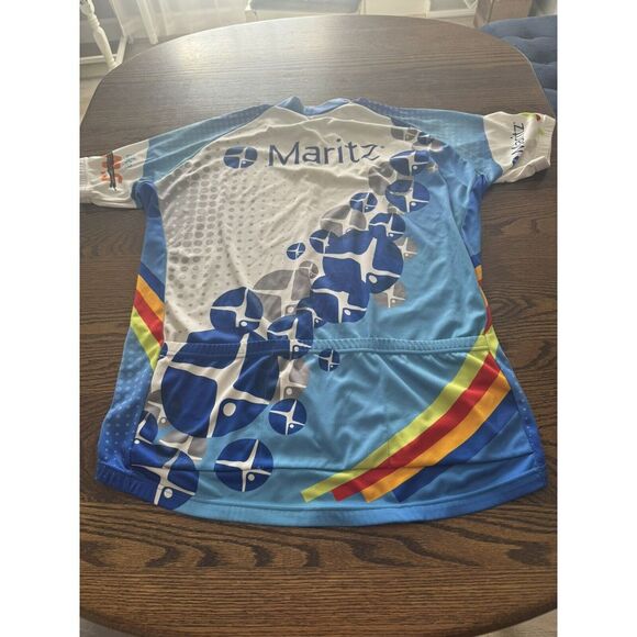 Unisex Peak 1 Cycling Jersey half zip with 3 pockets Multi color - Picture 7 of 11